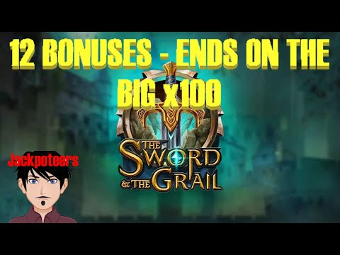12 BONUSES ON THE SWORD AND THE GRAIL SLOT - ENDS WITH THE BIG x100 FREESPINS