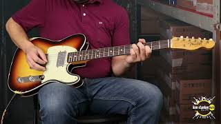 Video thumbnail for FENDER CUSTOM SHOP CUNIFE TELECASTER RELIC IN FADED AGED CHOCOLATE 3-TONE SUNBURST Guitar Demo by Ken Stanton Music