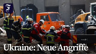 Kiew nach Angriffen: Stromausfälle und beschädigte Wohnhäuser