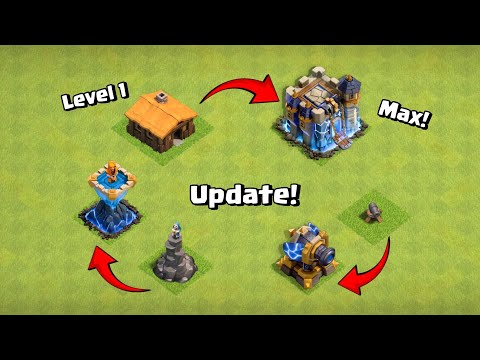 Every Defense and Building Level 1 To Max Transformation! Clash of Clans