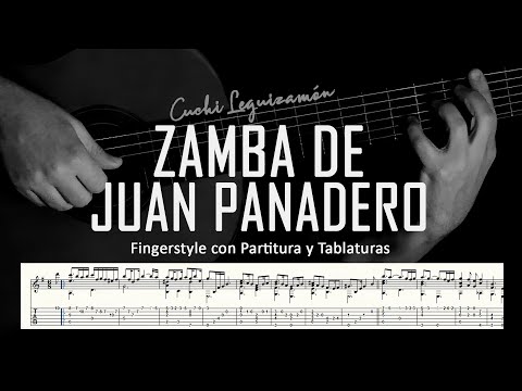 Zamba de Juan Panadero (Cuchi Leguizamón) ▶ Guitarra solista fingerstyle + partitura/tablatura