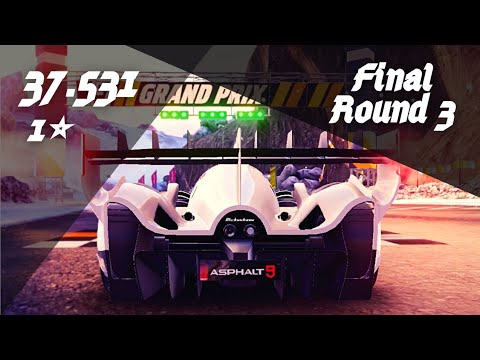 1⭐ - 37.531 | SCG 007S Grand Prix - Final Round 3 [ Snow Vault ] - Asphalt 9