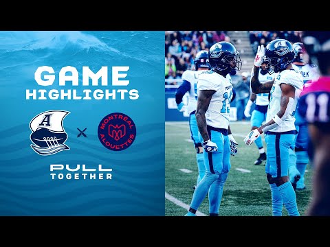 CFL Game Highlights - Toronto Argonauts vs. Montreal Alouettes - October 22, 2022