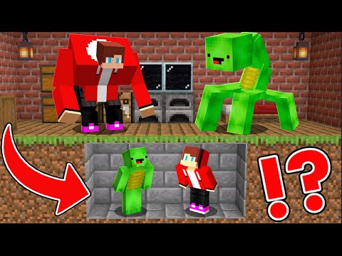 JJ & Mikey VS GOLEM MUTANTS in Minecraft! Hide or Die!
