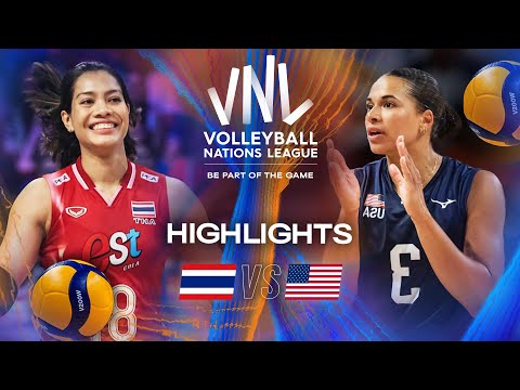 Thailand 🇹🇭 vs. USA 🇺🇸 - Highlights | Week 3 | Women's VNL 2025