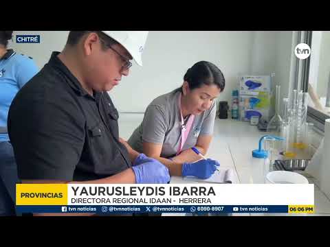 Trabajos de desinfección en potabilizadora Roberto Reina en Herrera se extenderán hasta este lunes