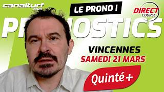 emission video des courses turf pmu du Samedi 21 mars 2026