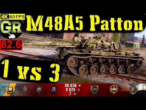 83_World of Tanks M48A5 Patton WoT Replay - 7 Kills 8.1K DMG(Patch 1.4.0)