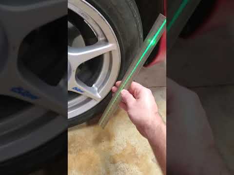 DIY laser toe alignment