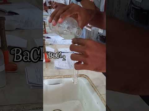 Test for carbonate ion #chemistry #carbonate