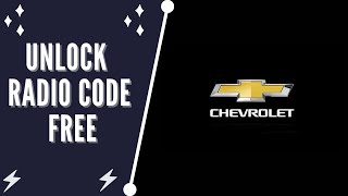 How To Unlock Chevrolet Theftlock Radio code FOR FREE