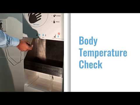 Contactless automatic hand wash station