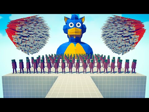 GIANT SONIC + 100x MINECRAFT ZOMBIES vs EVERY GOD - Totally Accurate Battle Simulator TABS