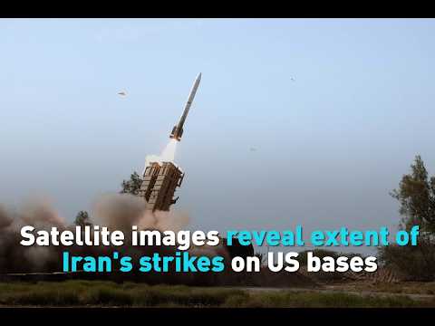 Satellite images reveal extent of Iranian strikes on US bases