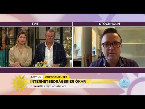 Kriminella utnyttjar folks oro – polisens tips för att undvika bedrägeri - Nyhetsmorgon (TV4)
