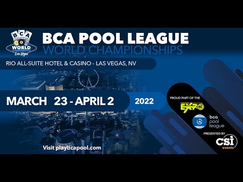 Badboys Billiard Productions Live Stream BCA World Championships 8 Ball Silver Division Point Match