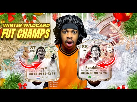 CAN WINTER WILDCARD RONALDIHNO AND CRUYFF GET ME RANK 1 IN MY FUT CHAMPS SPEEDRUN!?!