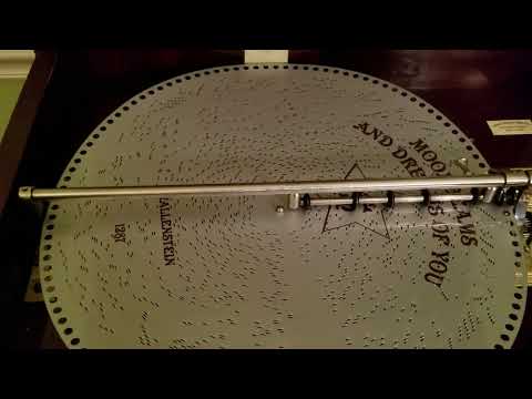 Mira 18.5" Music Box plays Disc 1287 "Moonbeams and Dreams of You"