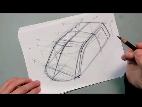 How to Draw Perspective & transparency Car Sketches Luciano Bove