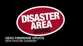 Video thumbnail for Gen3 Firmware Update June 2017 by Disaster Area Designs