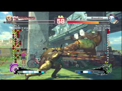 HERU_X (Gouken) Vs Nassim-69700 (Vega) SSF4 AE Ranked Matches - PSN