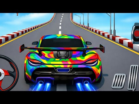 Mega Ramp Monster Car Racing 3D - Extreme Car Stunts - Android Gameplay