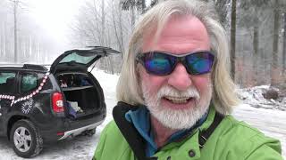 kanukassel-TV: Auf neuen Wegen im altbkannten VOGELSBERG mit MINI-Hundeschlitten