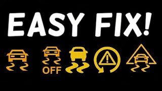How to Fix & Reset Electronic Stability Control (ESC) Warning Light Stays On or Flashing