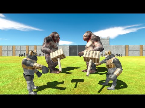 Mutant Primates vs Zombie Itself - Animal Revolt Battle Simulator