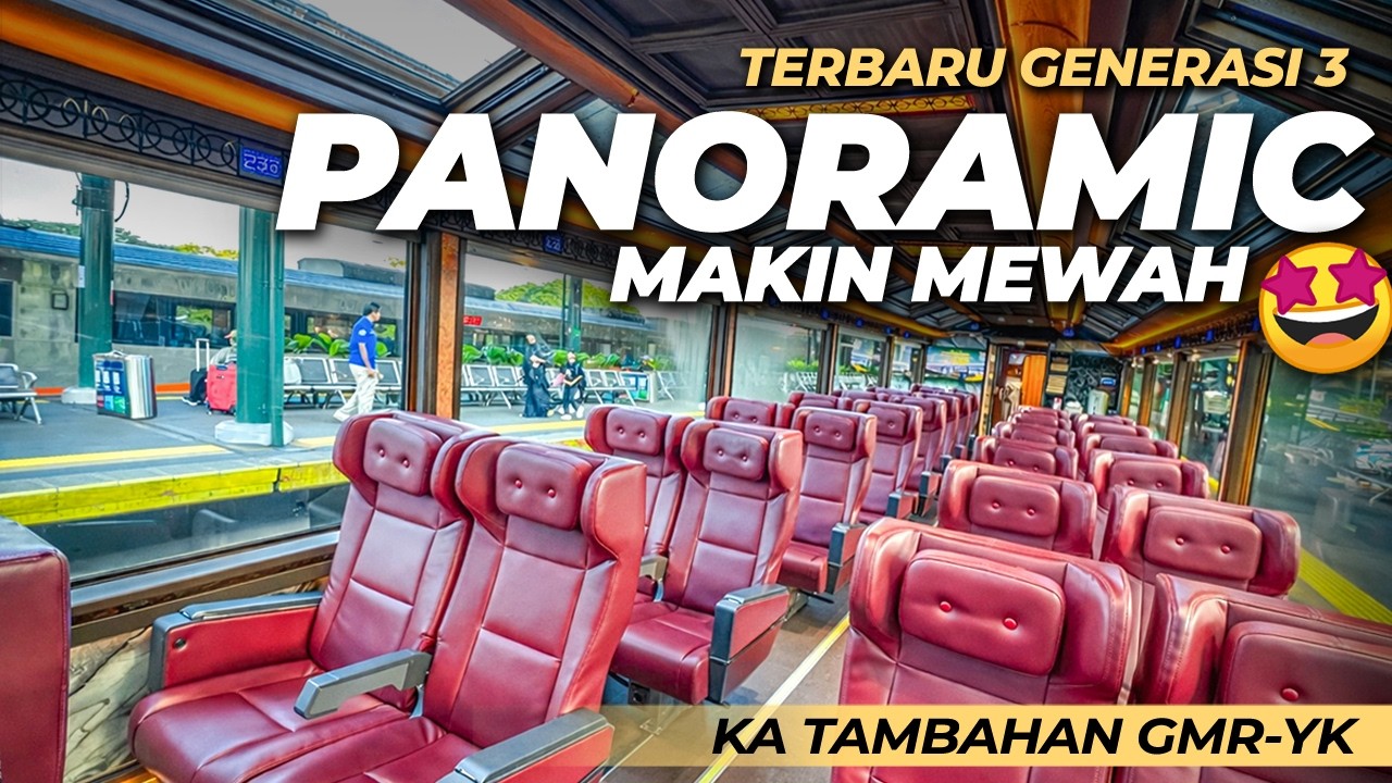 PANORAMIC TERBARU MAKIN MEWAH 🤩 NAIK KERETA SULTAN KE JOGJA ‼️ Trip KA Tambahan Gambir - Yogyakarta