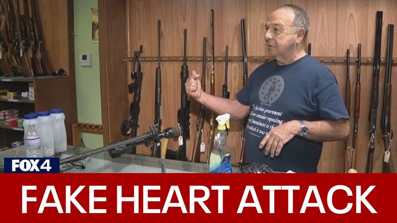 Richardson gun store owner fakes heart attack, grabs gun to shoot armed robber