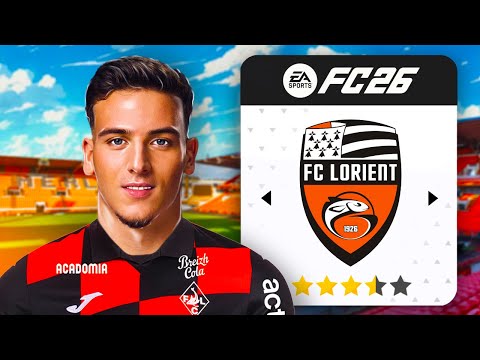 I'm rebuilding FC LORIENT on FC26 after their promotion to Ligue 1!