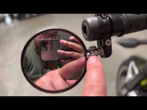 CRG Hindsight Lanesplitter Mirrors with Rhino Moto Bar Ends (Z900RS)