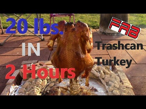 20 lb. Turkey Cooked in 2 Hours! Trash Can Turkey Hoof...