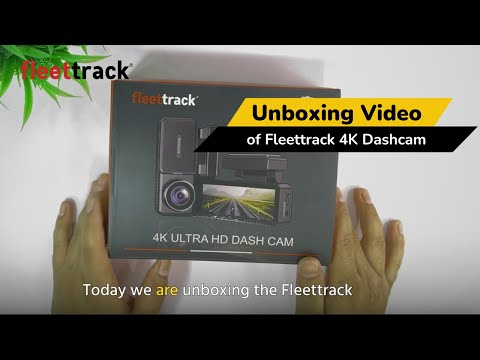 fleettrack 4K Car DashCam Built-in GPS Voice Control IPS Screen  Upto 128GB SD Reverse Assist Camera System