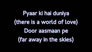 Aao tumhe chaand pe le jayein (with lyrics in English) - YouTube
