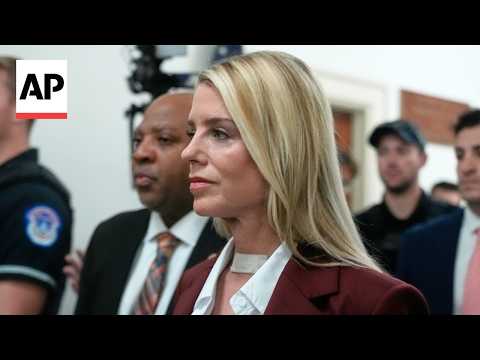 Pam Bondi refuses to answer questions about Trump's role in Epstein files release