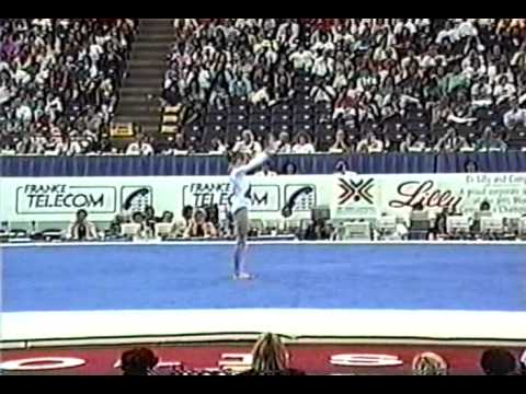 8th Team HUN Ildiko Balogh FX - 1991 World Gymnastics Championships 9.612