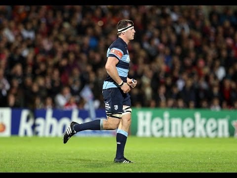 Robin Copeland Try on narrow side - Ulster v Cardiff Blues 25th Oct 2013
