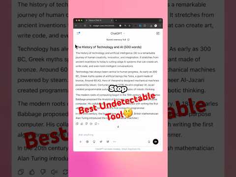 Best Undetectable AI Tool 🔒🤖