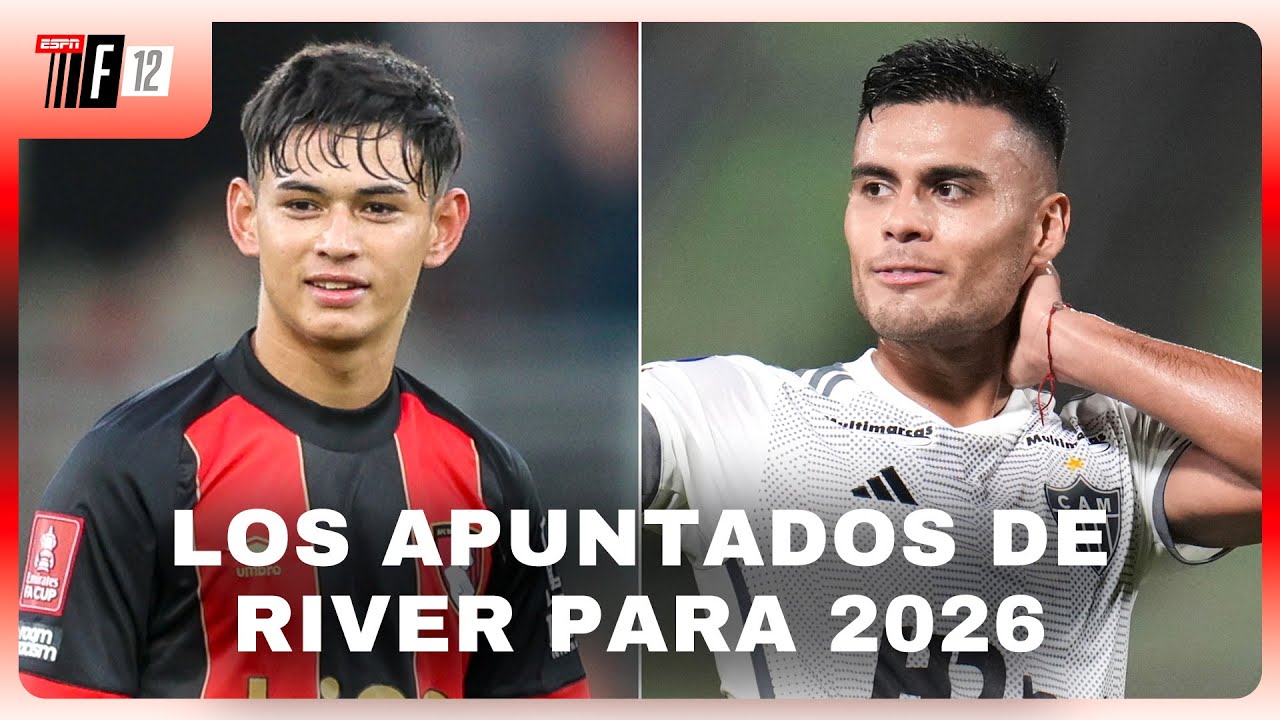 LOS JUGADORES QUE FIGURAN EN LA CARPETA DE MARCELO GALLARDO PARA REFORZAR A RIVER EN 2026 | F12