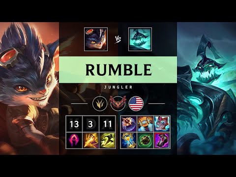 Rumble Jungle vs Hecarim - NA Grandmaster Patch 25.17