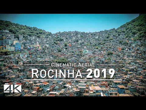 【4K】🇧🇷 Drone Footage 🔥 ROCINHA 🔥 Brazils largest Favela 🔥 Rio de Janeiro