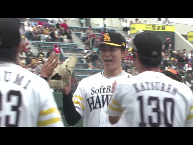 【ファーム】ホークスの育成ルーキー・川口冬弥がタイブレークの延長回を無失点で凌ぐ!! 2025年5月5日 福岡ソフトバンクホークス 対 広島東洋カープ