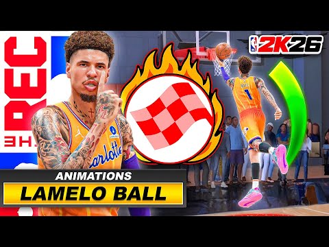 LAMELO BALL + ALL SIGNATURE MOVES are UNSTOPPABLE in the RANDOM REC (NBA 2K26)