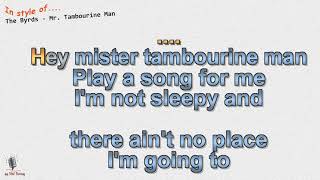 The Byrds -  Mr. Tambourine Man - Instrumental und Karaoke