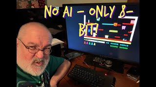 a BIG NO to AI - ONLY 8Bit - Video #1 - ZX Spectrum Frantic Day is played - an AI Rant & Retrogame