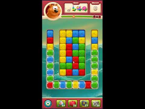 Toon Blast Level 1858 - NO BOOSTERS 🐻🐺🐱 | SKILLGAMING ✔️