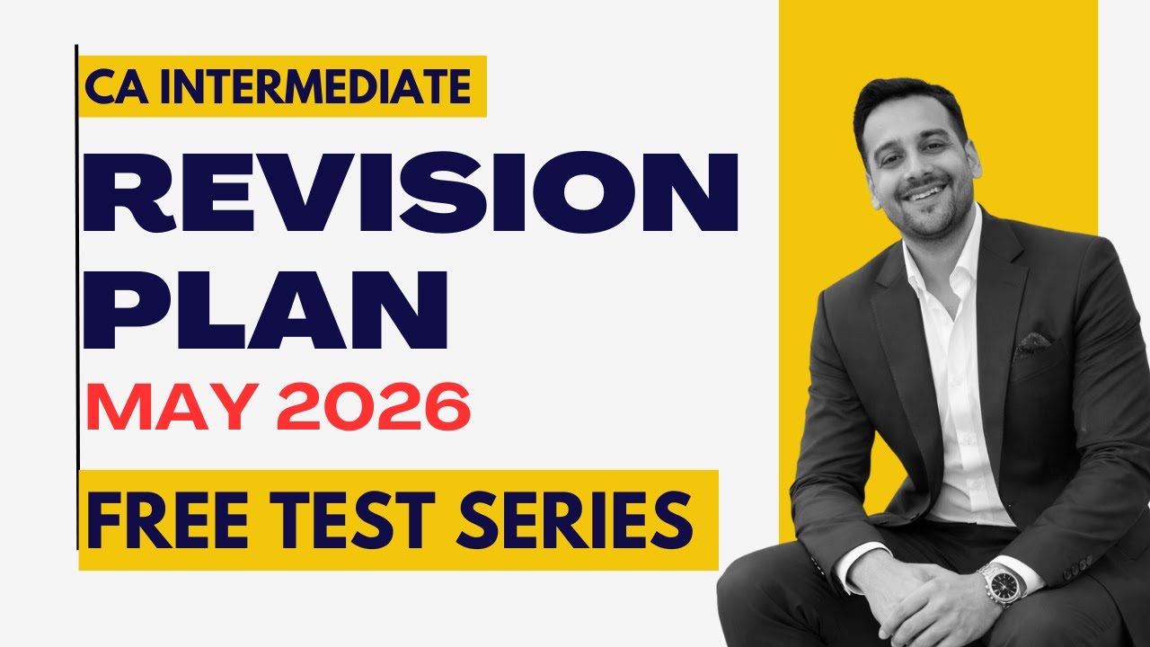 FREE TEST SERIES I Law & Audit Revision Plan I CA Inter May 26