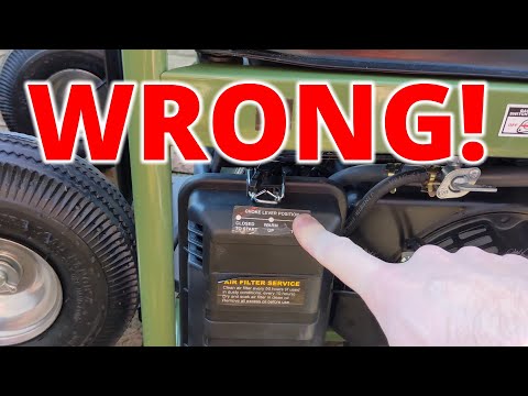 How to ACTUALLY start your Sportsman GEN4000TRI generator on Natural Gas